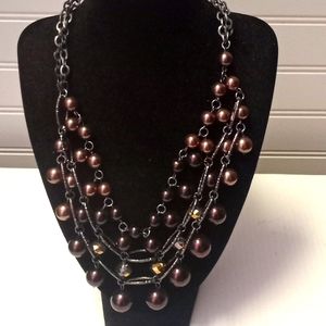 Erica Lyons Cascading Beaded Necklace